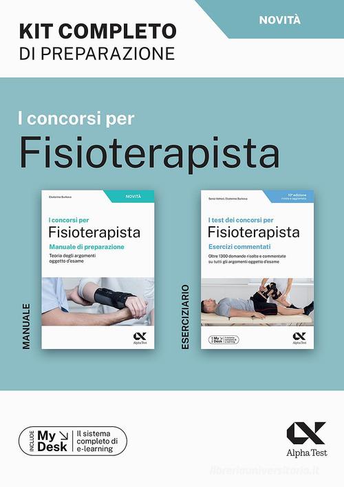 Copertina del kit di preparazione Alpha Test: I concorsi per Fisioterapista